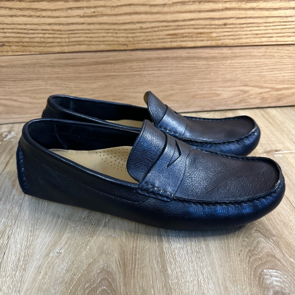 Cole Haan Men's Driving Penny Loafers Casual Shoes Size 9.5 Leather Black C04535